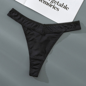 Nuovo Design Teen <span class=keywords><strong>Girl</strong></span> Black <span class=keywords><strong>Sexi</strong></span> Mature Brief Lingerie donna mutandine perizoma a vita alta senza cuciture - Product Image 5