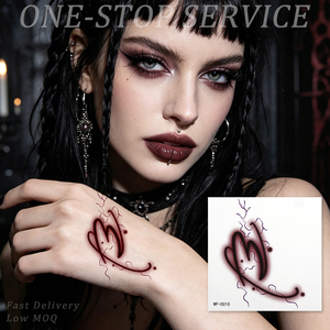 Autocollant de <span class=keywords><strong>tatouage</strong></span> temporaire, éclair rouge, 12 signes du zodiaque, <span class=keywords><strong>faux</strong></span> <span class=keywords><strong>tatouage</strong></span> longue durée pour un usage quotidien - Product Image 1