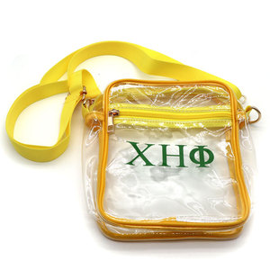 Chi Eta phi sorority PVC Crossbody Tote túi công suất lớn trong suốt vai Sling Ví rõ ràng sân vận động thư bãi biển - Product Image 2