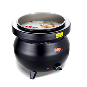 หม้อต้มซุปไฟฟ้าสแตนเลสสำหรับโรงแรม <span class=keywords><strong>บุฟเฟ่ต์</strong></span> งานจัดเลี้ยง หม้ออุ่นซุปสำหรับงานแต่งงาน งานเลี้ยง และบริการจัดงานต่างๆ - Product Image 4