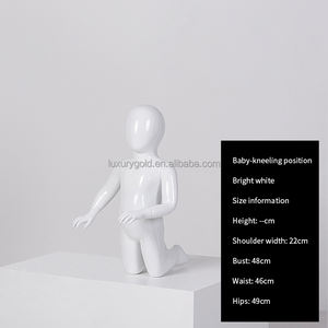 Mannequin enfant blanc brillant en plastique, mannequin enfant, mannequin enfant pour magasin, mannequins enfants, mannequins enfants corps entier pour vêtements pour enfants - Product Image 6