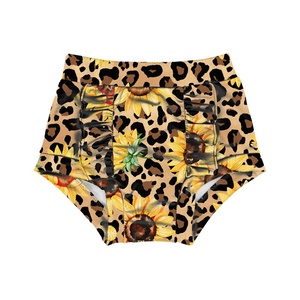 Celana Pendek Bayi Perempuan Motif Leopard Cetak Kustom Musim Panas OEM, Celana Pendek Bayi Baru Lahir, Celana Pendek Anak Pinggang Tinggi - Product Image 5