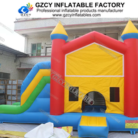 Château gonflable fait sur commande de prix usine avec le matériel d'intérieur/extérieur de PVC d'utilisation commerciale d'installation facile