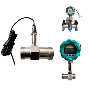 Roestvrijstalen Digitale Plantaardige Olie Ethanol Brandstof Flowmeter Turbine Flowmeter Puls/4-20ma Output
