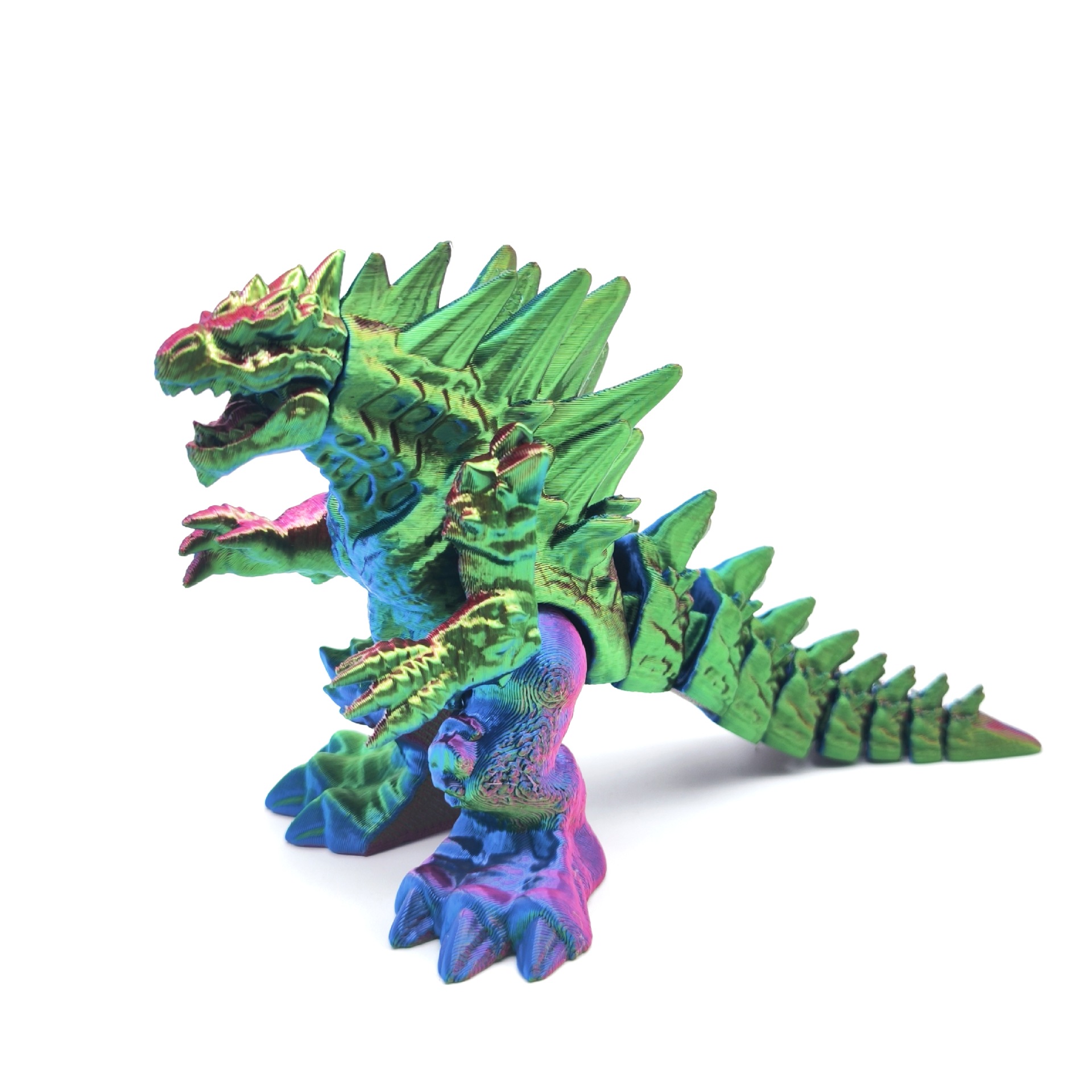 Godzilla de escarcha colorida