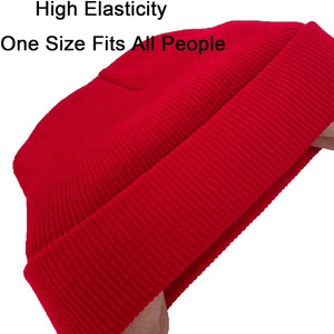 Breathable <b>Waterproof</b> Winter Travel Unisex High Quality Warm Plain Dyed <b>Beanie</b> Hat OEM & ODM Custom Logo Knitted <b>Beanie</b> Hat - Product Image 6