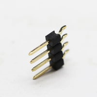 Conector de Cabezal de Pines Rectos de Una Sola Fila con Paso de 2.54mm, 2-40 Pines, Altura 2.54mm