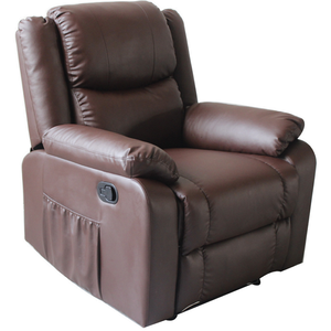 Poltrona Reclinabile Lazy Boy, Divano Reclinabile, Comoda Poltrona Singola in Pelle con Funzione Massaggio - Product Image 5