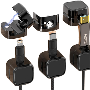 Paquete <span class=keywords><strong>de</strong></span> 6 Clips Magnéticos <span class=keywords><strong>de</strong></span> Plástico para Cables, Organizador <span class=keywords><strong>de</strong></span> Cables Adhesivo, Soporte para Cables, Montaje en Pared para Hogar, Oficina, Auto, Escritorio, <span class=keywords><strong>Almacenamiento</strong></span> <span class=keywords><strong>de</strong></span> Teléfono - Product Image 2