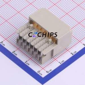 254018-E Board-to-Board & Backplane Connector Bent Lead Through Hole,P=3mm Connector 28P 3mm Right Angle Insert - Product Image 2