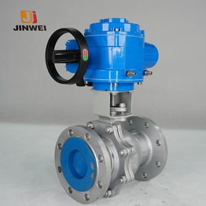 Jinwei thép carbon van bi điện 6 inch kết nối mặt bích 10-500l/h tốc độ dòng chảy 200PSI Áp suất hoạt động-22F - Product Image 2