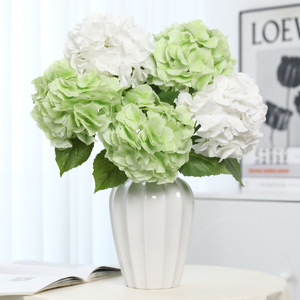 Flor Artificial de Hortensia Mu Cheng, Tallo Único Grande, Plástico Suave, Alta Simulación, Decoración para Bodas y Hogar - Product Image 4