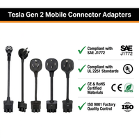 Nuevo Adaptador de Enchufe NEMA 14-50 para Conector Móvil Tesla Gen 2, Cable de Carga Estándar de 12A para Enchufe de Pared Estadounidense, 0.3M