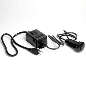 Mat siyah 1-in-1-out mutfak çöp öğütücü tek çıkış 16AWG kordon 1-in-1-out lavabo üst çöp öğütücüsü basınç anahtarları - Product Image 2