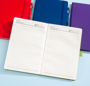 Custom A5 A6 Office Business Meeting Memo Binding <b>Notebook</b> Leather Surface <b>Notebook</b> Custom Logo Student <b>Diary</b> <b>Notebook</b> - Product Image 5