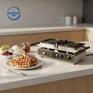 Gaufrier électrique mini certifié CE Baishida avec moule à grille carrée classique, puissance 1,6 kW, pour usage domestique et hôtelier - Product Image 6
