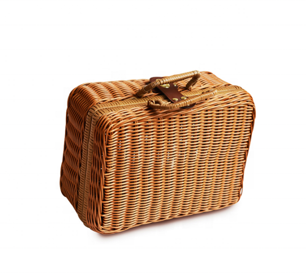 HandmadeTravel пластиковые корзины для хранения пикника, милый женский чемодан для макияжа или путешествий