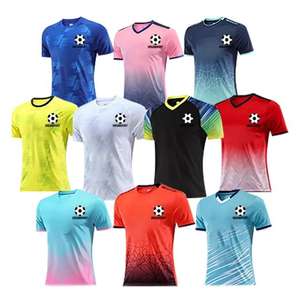 Conjunto de Camiseta de Fútbol de Manga Corta Transpirable Personalizada OEM para Verano, Uniforme Sublimado para Adultos, Kits de Fútbol Clásicos - Product Image 1