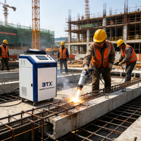 Machine de nettoyage automatique au laser fibre 1500W pour la décapage de la rouille sur métal, aluminium, tuyaux et barres d'armature – Nouveau système de détartrage facile à utiliser Tianhong