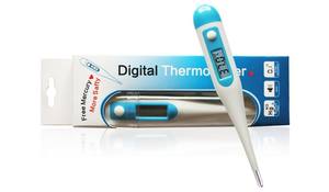 เทอร์โมมิเตอร์แบบดิจิตอลทางคลินิก ปราศจากสารปรอท พร้อมหัววัดแบบโค้งงอ ใช้ได้ทั้งทางปาก ทางทวารหนัก และใต้วงแขน สำหรับเด็ก - Product Image 2