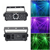Projecteur laser RGB 3W Galaxie Ciel Étoilé, DMX512/Son/Automatique 3-en-1, effet dynamique de champ stellaire pour DJ, discothèque, soirée, spectacle