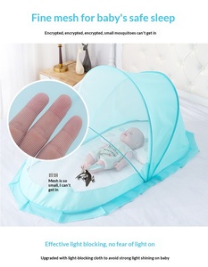 Moustiquaire de lit portable transparente <span class=keywords><strong>pour</strong></span> <span class=keywords><strong>bébé</strong></span>, avec deux supports, <span class=keywords><strong>pour</strong></span> l'extérieur - Product Image 2