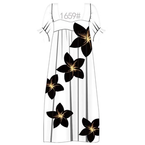 Tela de Poliéster Suave y Transpirable con Estampado Digital de Flores Isleñas de Alta Calidad Estilo <span class=keywords><strong>Polinesia</strong></span> para Camisas y Sarongs - Product Image 3