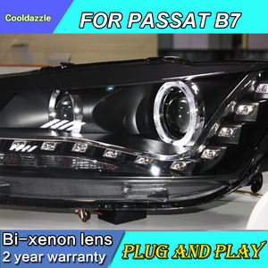 Feu pour Volkswagen <span class=keywords><strong>Passat</strong></span> B7 2011-2015, phare à LED avec yeux d'ange, feu <span class=keywords><strong>de</strong></span> <span class=keywords><strong>jour</strong></span> - Product Image 6