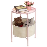 Vente directe usine Tables basses en fer forgé de luxe léger, Tables d'appoint de canapé, Tables de chevet simples, Rangement et organisation pour chambres