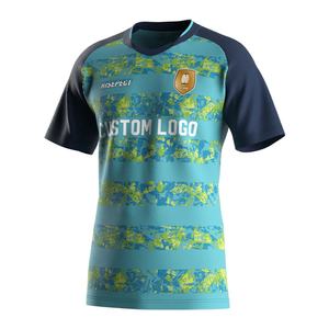 T-shirt de sport pour homme à col en V, personnalisable avec impression ODM, pour équipe de gym, maillot de rugby pour homme, design sur mesure, fabriqué en Chine - Product Image 1