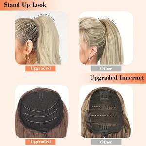 <span class=keywords><strong>ผม</strong></span>ปลอมหางม้าแบบมัดเชือก ลอนคลื่นธรรมชาติ หางม้า<span class=keywords><strong>สูง</strong></span> ดูเป็นธรรมชาติ - Product Image 4