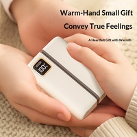 Pemanas Tangan Mini Portabel Bahan ABS dengan Pemisah Magnetik, Lampu, 2-in-1, Baterai Li-Polymer 6000mAh 15W Qi Wireless
