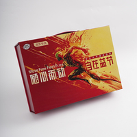 Boîte cadeau pliante en papier rouge personnalisée, imprimée, réutilisable, en matériaux recyclés, avec insert en mousse, emballage de luxe pour emballage haut de gamme