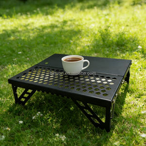 <span class=keywords><strong>Table</strong></span> <span class=keywords><strong>pliante</strong></span> d'extérieur en alliage d'aluminium, ultra-légère, portable, pour café, barbecue, pique-nique - Product Image 6