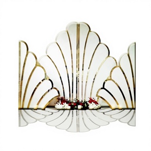 Shell Shaped High Quality <strong>Wedding</strong> <strong>Backdrop</strong> <strong>Stand</strong> with Free Matching Adjustable Carton Packed <strong>Wedding</strong> Decorations - Product Image 1