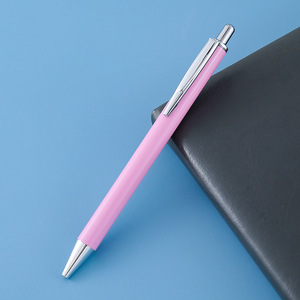 Stylo bille métallique de luxe fin et élégant, personnalisable avec logo, écriture fluide, cadeau d'entreprise, souvenir client, vente en gros - Product Image 1