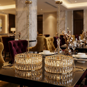 Creative Luxury Lantern Pendant Lamp Custom Restaurant Decoration Indoor Lighting Kitchen Island <strong>Chandeliers</strong> Pendant Lights - Product Image 4
