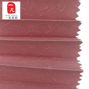 Tela plisada arrugada de poliéster de microfibra termoestable para trajes de boda arrugas de microfibra - Product Image 1