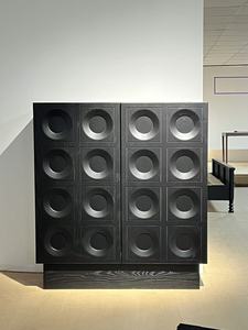 Aparador de Gran Capacidad de Estilo Moderno de Mediados de Siglo, Mueble de Almacenamiento Lateral de Madera Sólida para Sala de Estar - Product Image 2