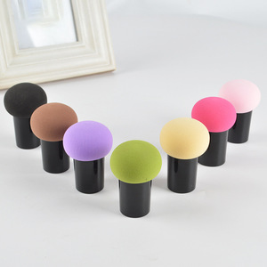 <b>Makeup</b> Sponge Set With Handle Round Hydrophilic Non Latex Foundation Powder Puff <b>Makeup</b> <b>Tools</b> - Product Image 1