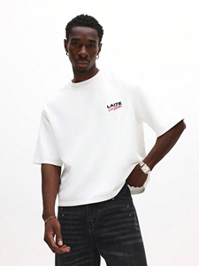 Camisetas de Corte Cuadrado con Logotipo Bordado Personalizado al por Mayor, Suministro de Fábrica de Ropa LTD-MT1038, para Hombre y Mujer - Product Image 1