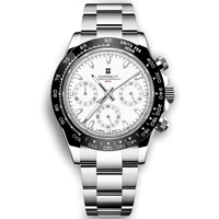39mm Herren Luxus Saphirglas Seiko VK63 Uhrwerk Benutzerdefiniertes Logo Steriles Logo Uhr Speed Chronograph Quarz Datum Tona Uhr