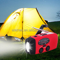 Draagbare Oplaadbare Nood Solar Hand Crank Am Fm Radio Usb Telefoon Oplader 600Mah Power Bank Sos Signaal Radio