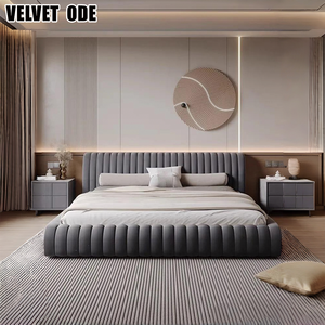 <span class=keywords><strong>Lit</strong></span> <span class=keywords><strong>de</strong></span> rangement king-size <span class=keywords><strong>de</strong></span> style nordique avec tête <span class=keywords><strong>de</strong></span> <span class=keywords><strong>lit</strong></span> haute moderne en cuir luxueux pour ensembles <span class=keywords><strong>de</strong></span> chambre d'hôtel - Product Image 4