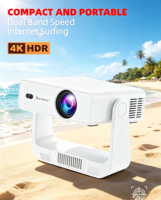Nouveau projecteur intelligent portable HT51 Mini 4K pour cinéma maison extérieur, projecteur intelligent pour films