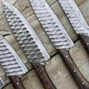 OEM Services Customized Logo Design Damascus Steel Chef <b>Knives</b> <b>Set</b> Damascus Steel Chef <b>Knife</b> <b>Set</b> for Kitchen - Product Image 4