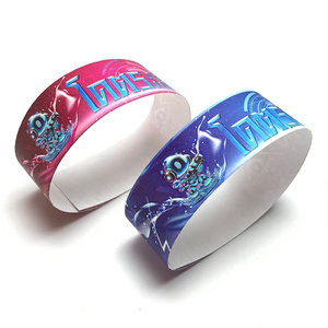 Braccialetti in Carta Personalizzabili Tyvek per Occasioni Festive - per Songkran, Pesce d'Aprile, Capodanno, Natale, Feste con Logo - Product Image 3