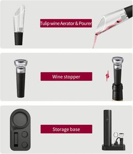 Sacacorchos Eléctrico Automático de Lujo de Alta Calidad, Accesorios para Vino Tinto, Inalámbrico, Funciona con Batería, Ecológico, Tendencia para Bares - Product Image 4
