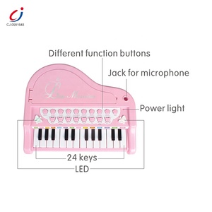 Chengji niños instrumento juguete canto micrófono divertido plástico teclado musical eléctrico mini <span class=keywords><strong>piano</strong></span> de cola para la venta - Product Image 2