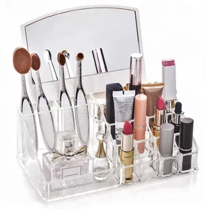 Choice Fun Multi-function Vanity Box Makeup Organizer Cosmetics Makeup Organizer With Mirror